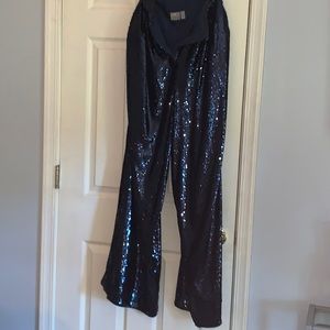 Asos Edition Navy Blue Sequin Trousers
